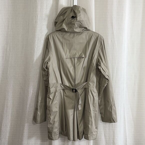 EMS L System Three Tan Lightweight Hooded Full Zip Rain Jacket - Picture 8 of 16